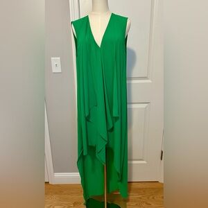 BCBGMaxAzria Vibrant Green High Low Dress